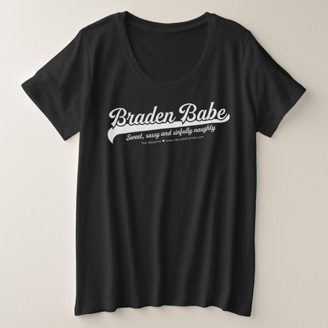 Camiseta Plus Size Braden Babe Tshirt até 4x (Frente do Design)