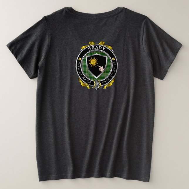 Camiseta Plus Size Brady Irish Shield Plus T Shirt (Verso do Design)