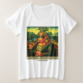 Camiseta Plus Size Brainrot POP Chimpabella Feminimini Sorrisos