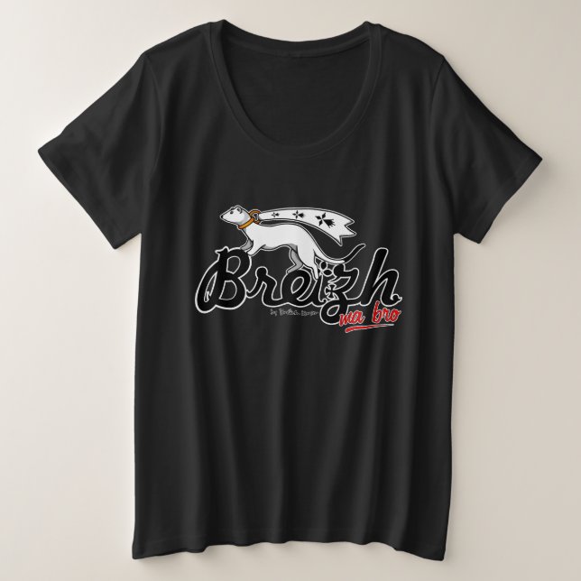 Camiseta Plus Size Breizh ma bro (Frente do Design)