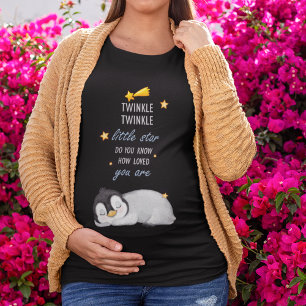 Camiseta Plus Size Brilhe, Brilhe Estrelinha para Pinguim do Sono