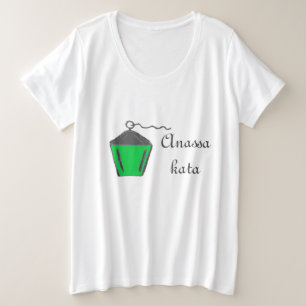 Camiseta Plus Size Bryn Mawr Green Lanterna Anassa Kata Mulheres