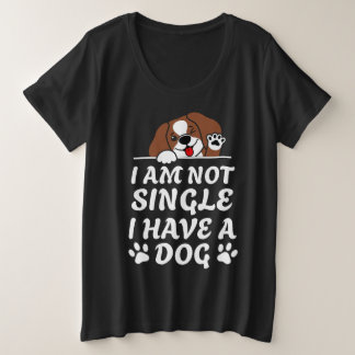 Camiseta Plus Size Cachorro engraçado e fofo