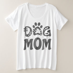 Camiseta Plus Size Cachorro Mãe