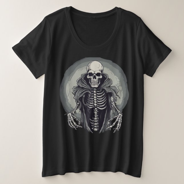Camiseta Plus Size Cadáver Fechado (Frente do Design)