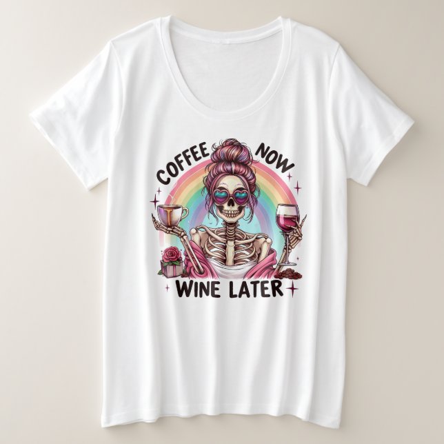 Camiseta Plus Size Café (Frente do Design)