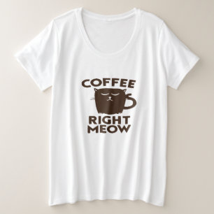 Camiseta Plus Size Café - Meia Direita