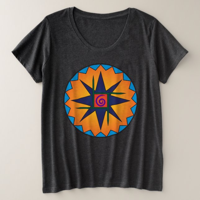 Camiseta Plus Size Camarão Vermelho - Chão Escuro (1x-4x) (Frente do Design)