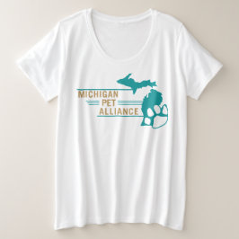 Camiseta Plus Size Camisa-T de tamanho mais feminino do MPA