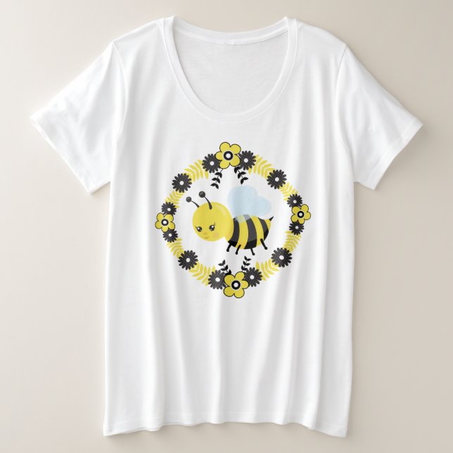 Camiseta Plus Size -Camiseta Feminina (Frente do Design)