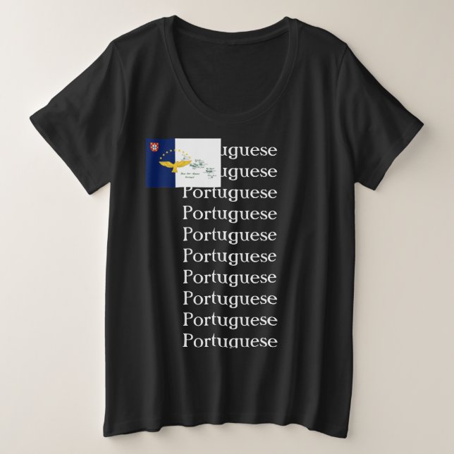Camiseta Plus Size Camisola portuguesa (Frente do Design)