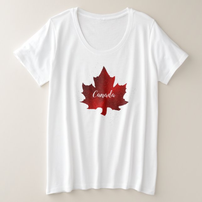 CAMISETA PLUS SIZE CANADÁ (Frente do Design)