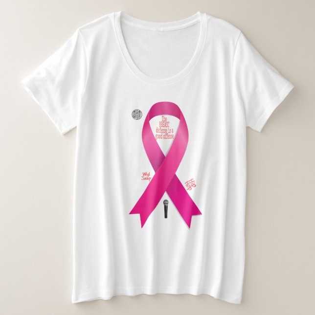 Camiseta Plus Size Cancer (Frente do Design)