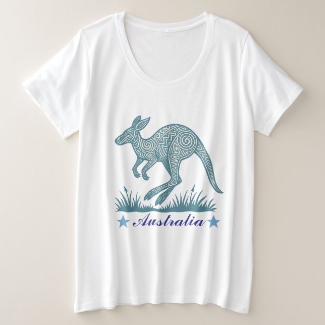 Camiseta Plus Size Canguru (Frente do Design)