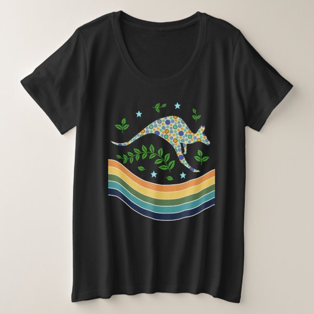 Camiseta Plus Size canguru (Frente do Design)