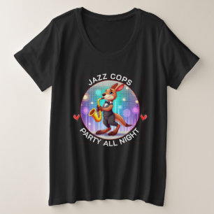 Camiseta Plus Size Canguru engraçado