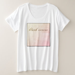 Camiseta Plus Size canvas vazio