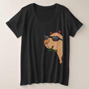 Camiseta Plus Size Capybara Lover Women Capybara Gift Men Capybara