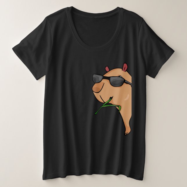 Camiseta Plus Size Capybara Lover Women Capybara Gift Men Capybara (Frente do Design)