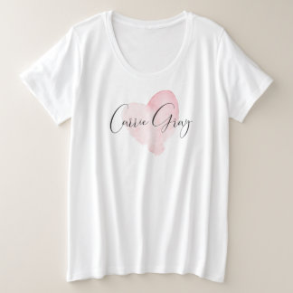 Camiseta Plus Size Carrie Cinza Plus Tee