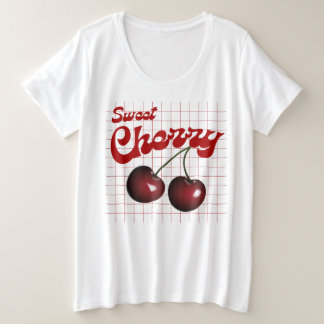 Camiseta Plus Size cereja doce