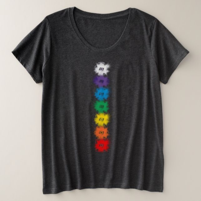 Camiseta Plus Size Chakra Plus Size Tee (Frente do Design)