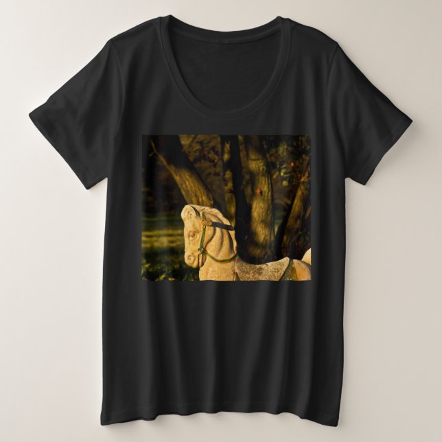 Camiseta Plus Size Chestnut Horse (Frente do Design)