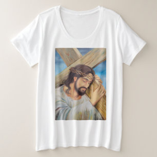 Camiseta Plus Size Christian Faith Jesus Cristo