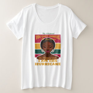 Camiseta Plus Size Citação do Mês da História Negra, Mulher Melanina