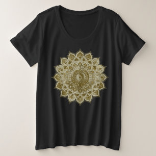 Camiseta Plus Size Clássico Colorosamente Mandala Índia Estilo 4