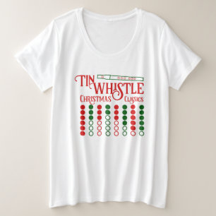 Camiseta Plus Size Clássicos de Natal de Assobio PERSONALIZÁVEIS