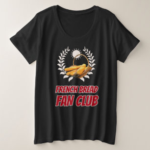 Camiseta Plus Size Clube de Fãs de Pão Francês Design