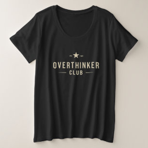 Camiseta Plus Size Clube do Pensativo Tipografia Vintage