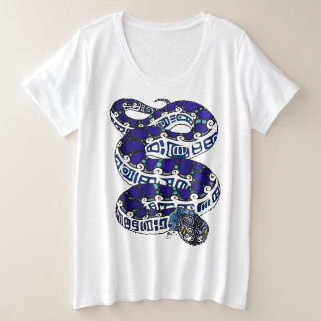 Camiseta Plus Size Cobra (Frente do Design)