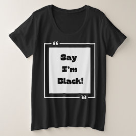 Camiseta Plus Size Coleção de Meses de Histórico Preto