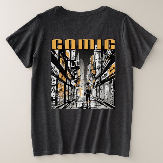 Camiseta Plus Size Comic (Verso do Design)