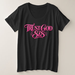 Camiseta Plus Size Confie em Deus Irmã