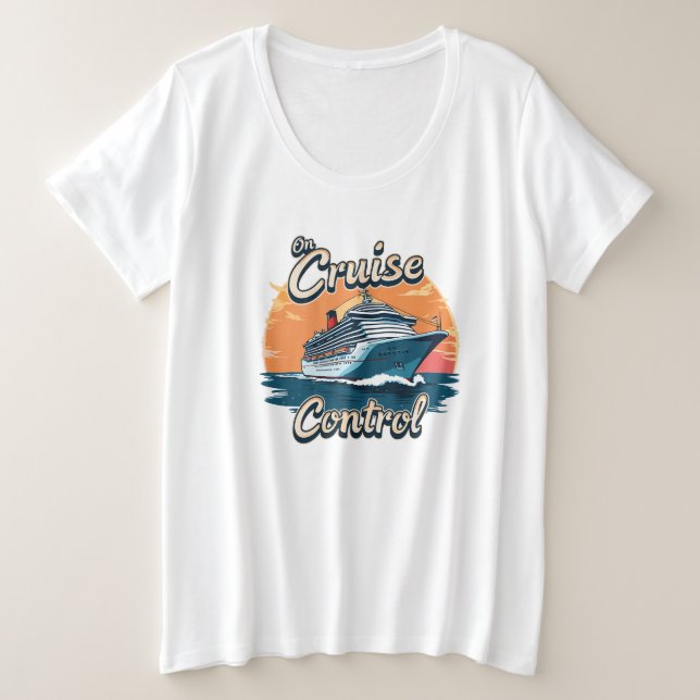 Camiseta Plus Size Controlo De Cruzeiros (Frente do Design)