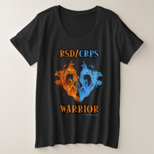 Camiseta Plus Size Coração/Chamas...RSD/CRPS