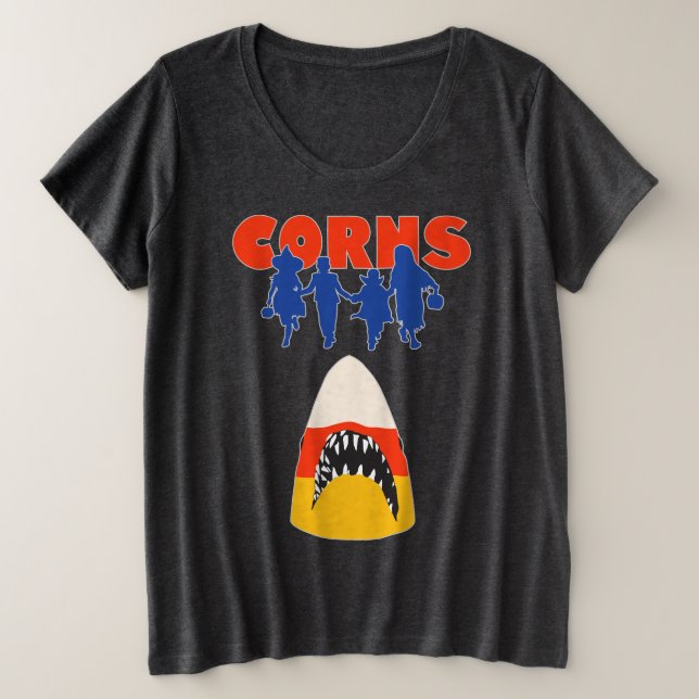 CAMISETA PLUS SIZE CORNS (Frente do Design)