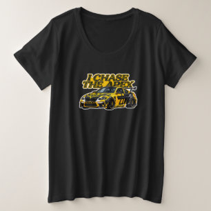 Camiseta Plus Size Corrida de Dia de Pista de GT Eu Persigo o Ápice