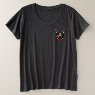 Camiseta Plus Size Crachá Stewart Clan Camisa-T