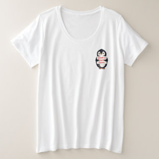 Camiseta Plus Size Create a Penguin Quote