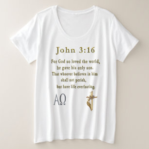 Camiseta Plus Size cristão