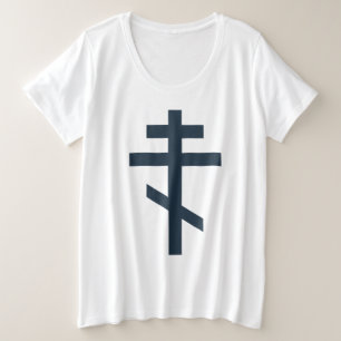 Camiseta Plus Size Cruz ortodoxa russa