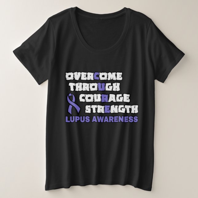 Camiseta Plus Size CURE...Lupus (Frente do Design)