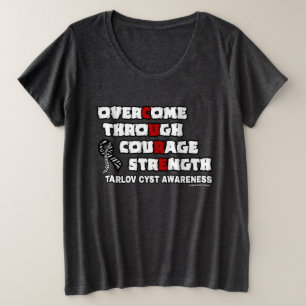 Camiseta Plus Size CURE... Tarlov Cyst