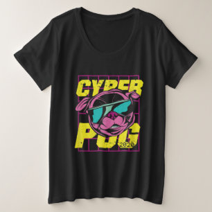 Camiseta Plus Size Cyber Pug Cachorro Legal