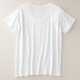 Camiseta Plus Size Dachshund Através da Neve Básica Mais T-Shirt Tama (Verso do Design)