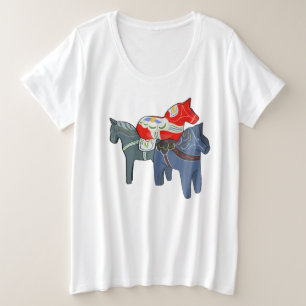 Camiseta Plus Size Dala Horses